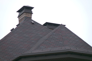 Chimney on roof