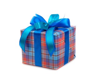Wrapped gift with a bow on top