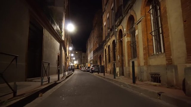 Evening walk around the city. Toulouse. France. 2.11.18.