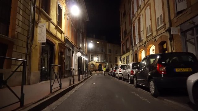 Evening walk around the city. Toulouse. France. 2.11.18.