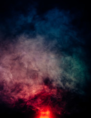 smoke on dark background