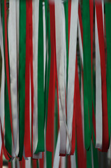 listones de colores patrios m&egrave;xico