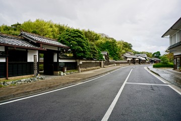 streetscape of Matsue