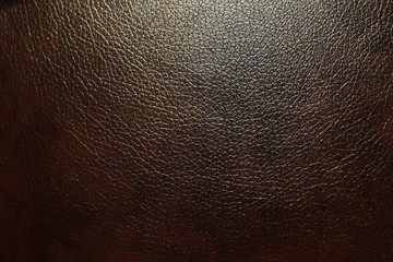 Dark brown eco-leather with rough textured surface