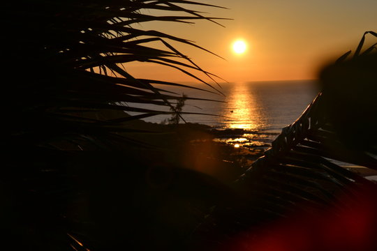 sunset at the sea