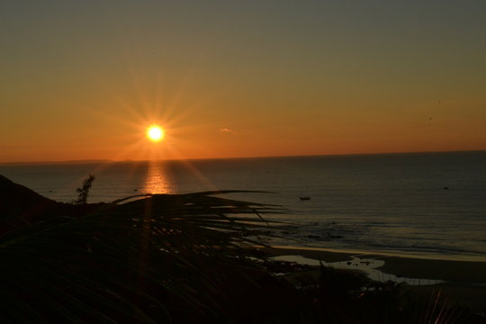 sunset on the beach
