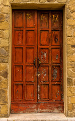 Vetulonia , Italy - door of the house