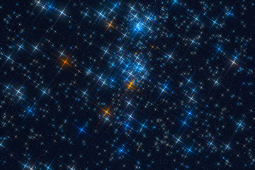 Milky Way stars photographed with astronomical telescope. My astronomy work.