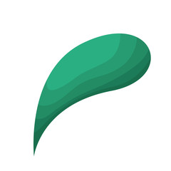 beautiful leafs isolated icon