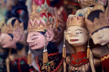 javanese puppets in museum