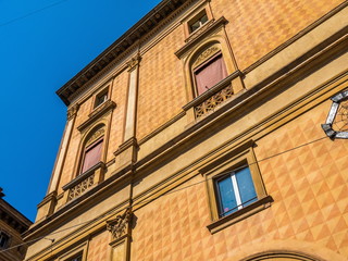 Obraz premium Old town street in Bologna