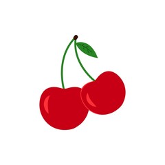 A cherry icons of the ecology berry