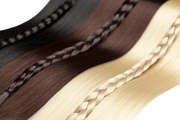 Closeup on luxurious glossy hair