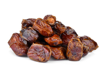 date palm fruit on white background