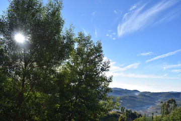 Ooty, Tamil Nadu, India - Feb 3, 2018: View of Nilgiri mountains.