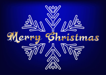 Christmas postcard, Simple, elegant design.