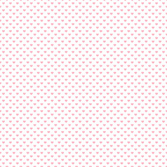Seamless Pink & White Tiny Hearts Pattern