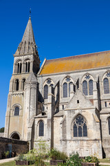 Fototapeta na wymiar St Nicolas Abbey in Saint-Leu-d'Esserent