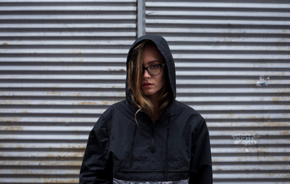 Portrait of a woman with an anorak