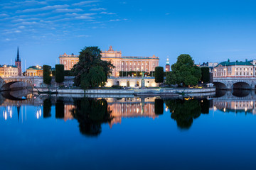 Fototapeta na wymiar Parliament of Sweden in Stockholm