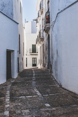 The white walls of Vejer de la Frontera, Cadiz. Andalusia, Spain.