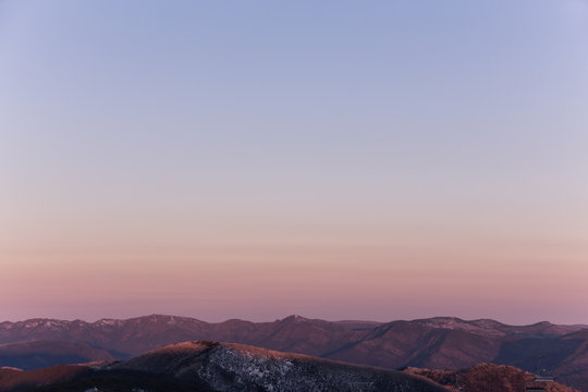 Mountain Sunset Landscape