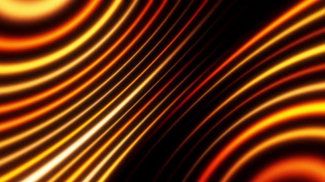 Gold Flashing Neon Circles Abstract VJ Loop Background