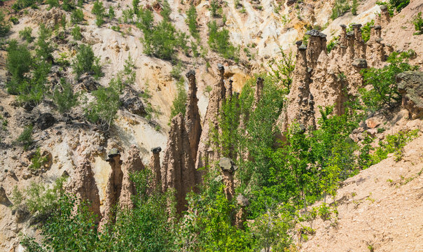Rock structure "Djavolja Varos" (Devil's town) near Kursumlija on south Serbia
