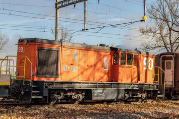 Eisenbahn auf einem gleis