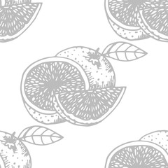 orange seamless fruit pattern