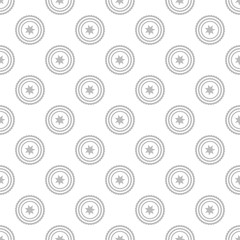 Geometric seamless pattern. Circles, stars