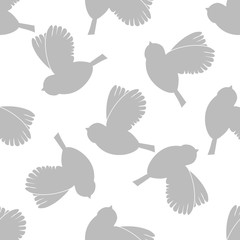 Geometric seamless pattern. Bird