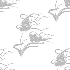 Naklejka premium Geometric seamless pattern. Feather grass