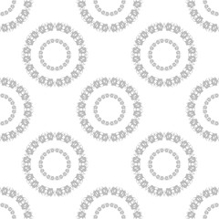 Geometric seamless pattern. Circles