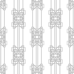 Geometric seamless pattern. Chain, lace