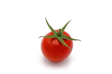 tomato - fresh red cocktail tomato isolated on white background