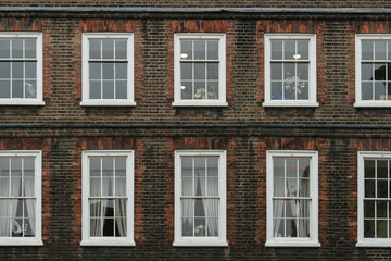 Fototapeta na wymiar Fachada victoriana en las calles de Londres