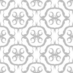 seamless geometric abstract pattern with floral motive