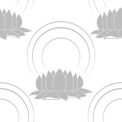 lotus seamless floral pattern