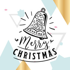 Merry Christmas typography.