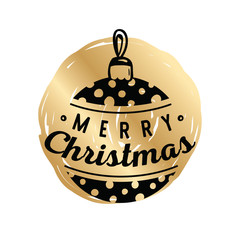 Merry Christmas typography.