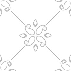 abstract floral seamless pattern with flowers, netting and leaves