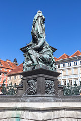 Fototapeta na wymiar A fountain of Archduke John at Graz