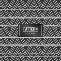 Minimal geometric pattern background. Black pattern background