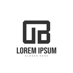 DB Letter logo design. Initial letter logo template