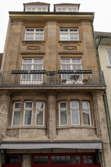 Obraz premium Blick auf den Industrie- und Wirtschaftsstandort Schweinfurt mit seiner historischen Altstadt, Unterfranken, Bayern, Deutschland