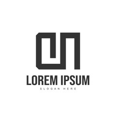 DN Letter logo design. Initial letter logo template