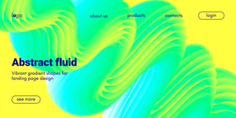 Fototapeta na wymiar Abstract 3d Background with Fluid Shape.