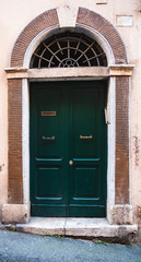 door in the streets of Rome
