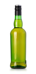 Whiskey bottle isolated on white